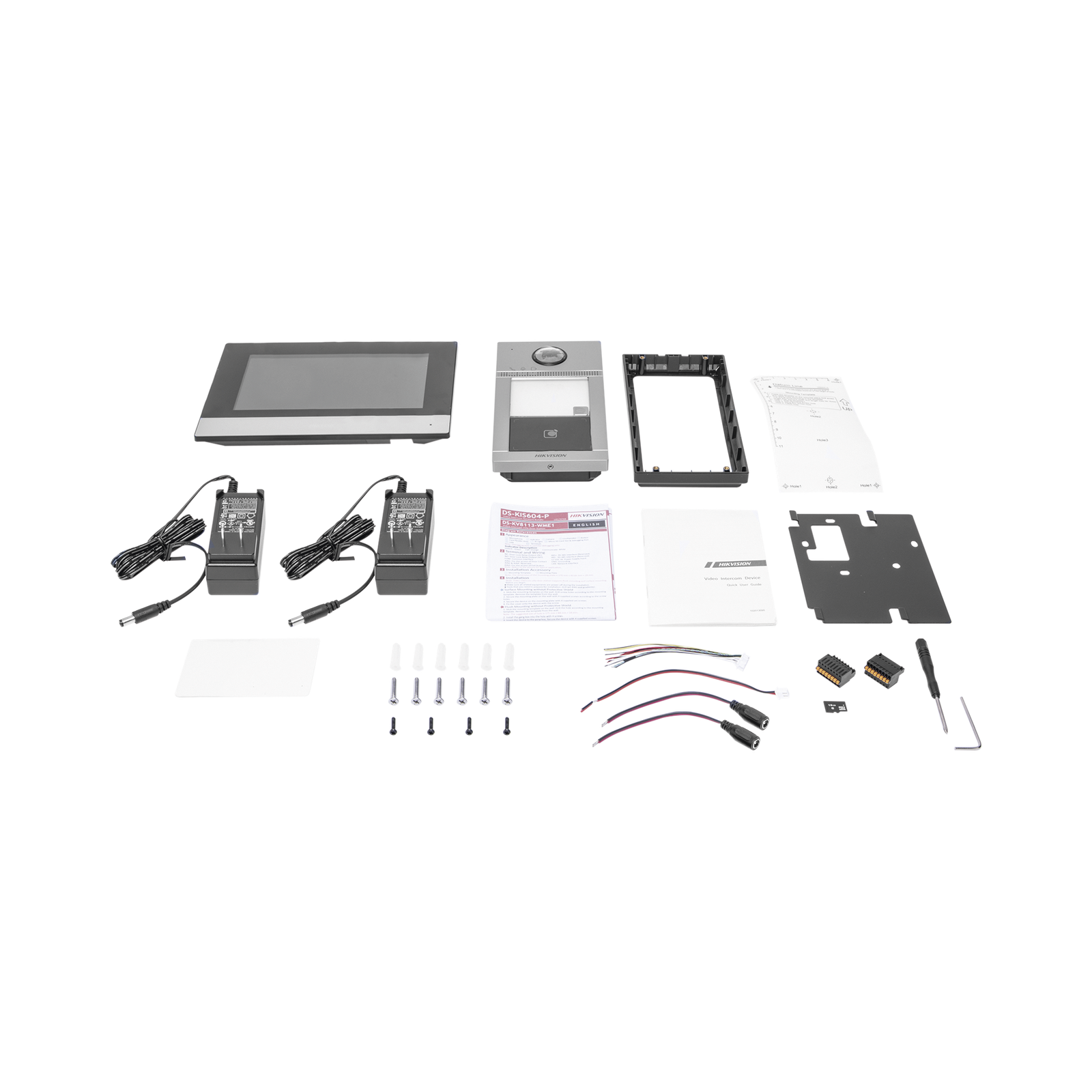 Kit de Videoportero IP PoE Estandar con llamada a App de Smartphone (Hik-Connect) / Apertura con Tarjeta MIFARE / Frente de