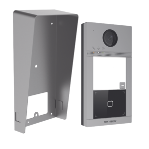 Kit Videoportero + Carcasa protectora IP 2 Megapixel / Llamada y Apertura Remota desde App Hik-Connect / PoE / Exterior IP65