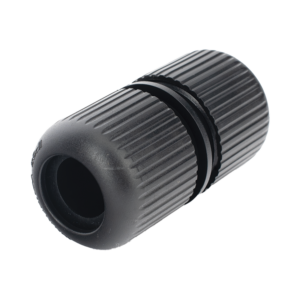 Protector para Exterior IP68 / Adaptador para el Conector Tipo Plug (12 Vcc) en Cámaras Epcom / Color Negro / Hikvision