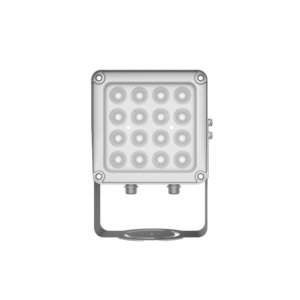 Lampara IR de Luz Continua / 16 Lámparas LED / Distancia Efectiva 16 a 25 metros / Cobertura 40° / Exterior IP66