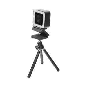 Cámara Web ALTA DEFINICIÓN (1080p) / Aro de Luz Interconstruido / Gran Angular / Micrófono Integrado / Conector USB de 2 mts