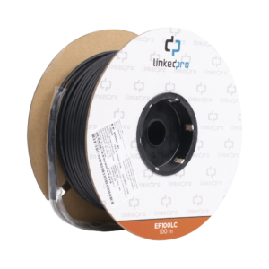 Carrete de Fibra Óptica Monomodo con Conectores LC-LC Duplex, Reforzada con Kevlar, de 100 Metros (328.08 Pies), Para