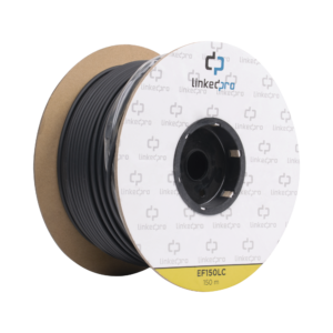 Carrete de Fibra Óptica Monomodo con Conectores LC-LC Duplex, Reforzada con Kevlar, de 150 Metros (492.13 Pies), Para