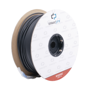 Carrete de Fibra Óptica Monomodo con Conectores SC-SC Duplex, Reforzada con Kevlar, de 200 Metros (656.17 Pies), Para