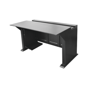 Escritorio Estación Mobiliaria Profesional de Monitoreo y Control / Videovigilancia / Acceso / Alarmas / Etc… / Metal Negro