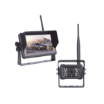 Sistema Profesional Inalámbrico de Cámara de Reversa Infrarroja y Monitor Touch de 7 para Vehículos de Trabajo y Montacargas