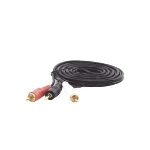 Convertidor 3.5mm Estéreo a 2 RCA Macho 1.83m | para Aplicaciones de Audio | Compatible con Amplificadores VSSL y Epcom