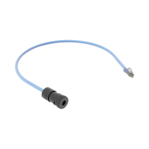 Cable de Conexión en Campo Jack a Plug RJ45, Categoría 6A, CMP (Plenum), 0.5 Metros (1.64 Pies), Color Azul