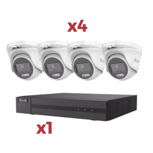 [Kit] DVR 4 Canales TurboHD + 1 Canal IP / 2 Megapixel (1080pLite) / AcuSense Lite / Audio por coaxitron / 1 Bahia de disco