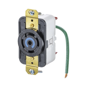 Receptáculo de Media Vuelta Industrial 30 A 120/208 V CA/ Nema L21-30R /Color Negro