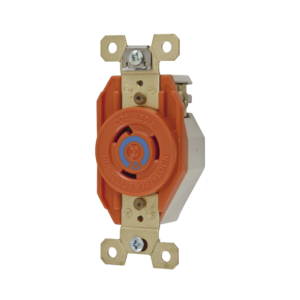 Receptáculo Sencillo de Media Vuelta / 20 A 250 V CA / 2 Polos 3 Hilos / Nema L6-20R