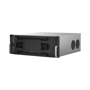 NVR 12 Megapixel (4K) / 128 Canales IP / 24 Bahías de Disco Duro / 4 Tarjetas de Red / Soporta RAID / Reconocimiento Facial