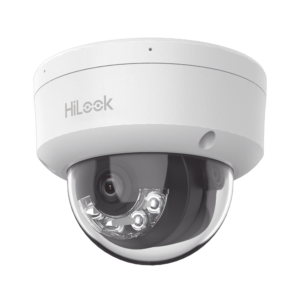 HiLook Series / Domo IP de 2 Megapixel (1080p) / Lente 2.8 mm / 30 mts IR / Micrófono Integrado / Exterior IP67 / PoE / dWDR