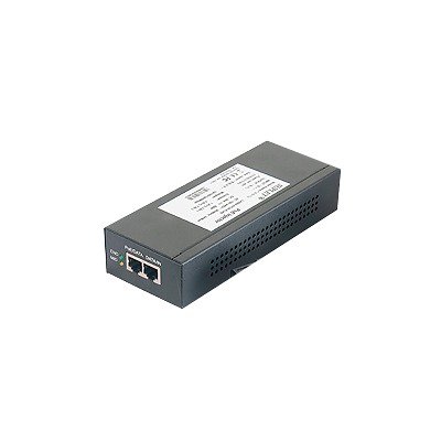 Inyector Super Hi-PoE / 56 Vcc / 30 Watts / Para Domos HIKVISION PTZ / IP (-AE / DE) / Soporta 802.3 af /at / Para