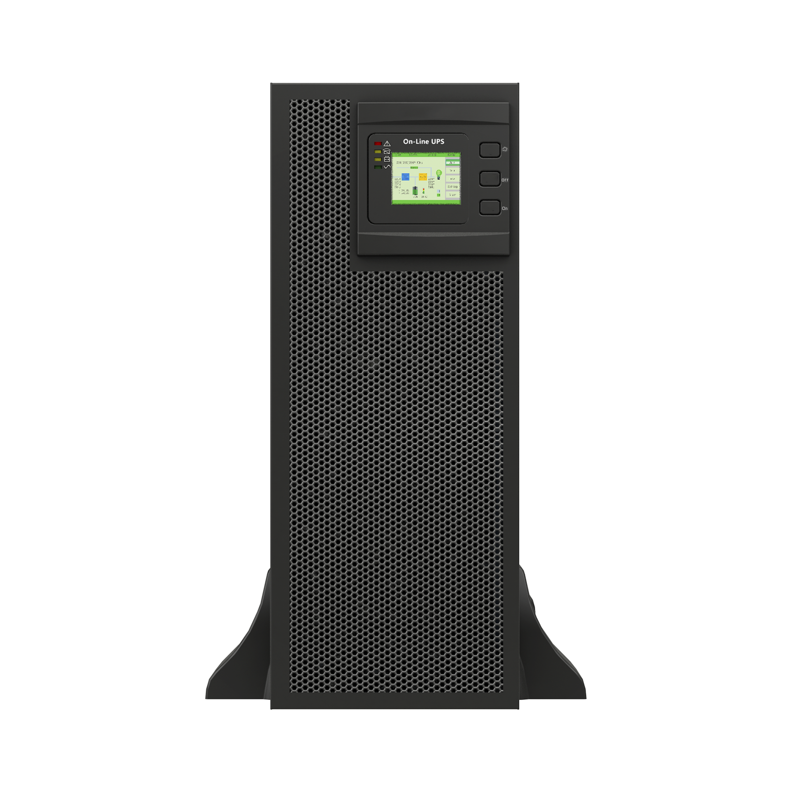 UPS de 30 KVA/30 kW, Online Doble Conversión, 220 Vac L-L de Entrada 3 Fases, Entrada Hardwired, Onda Senoidal Pura, Torre o