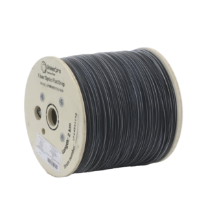 Carrete de 2 Kilómetros de Fibra Óptica Drop Plana, Interior/Exterior G.657A2 Monomodo de 1 Hilo (Unifibra), Dieléctrica