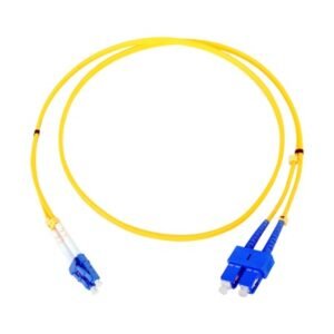 Jumper de Fibra Óptica Monomodo LC/SC Duplex de 1 Metro (3.28 Pies)
