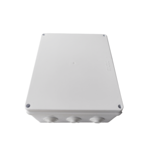 Caja de Conexiones Impermeable IP65, 12 Entradas, Dimensiones 300 x 250 x 120 mm, para Instalaciones Industriales