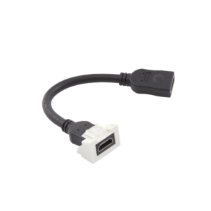 Adaptador HDMI con Pigtail Hembra-Hembra, Para Vídeo 720, 1080p, 4K UHD Compatible con Faceplates MAX Siemon de 2 Salidas