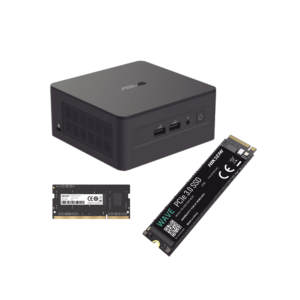 Kit / Mini PC NUC Barebone / Core i5 -1340P (13 Gen) / WiFi 6 y 2.5 GbE / Bluetooth / 16 GB RAM / 512 GB SSD / Sin S.O. / 4