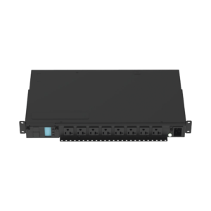PDU Monitoreable (MI) para Distribución de Energía, Enchufe de Entrada NEMA 5-15P, Con 8 Salidas 5-20R, Horizontal 19in, 120