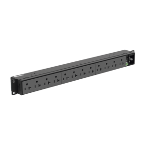PDU Básico para Distribución de Energía, Enchufe de Entrada NEMA 5-20P, Con 12 Contactos NEMA 5-20R, Instalación Horizontal