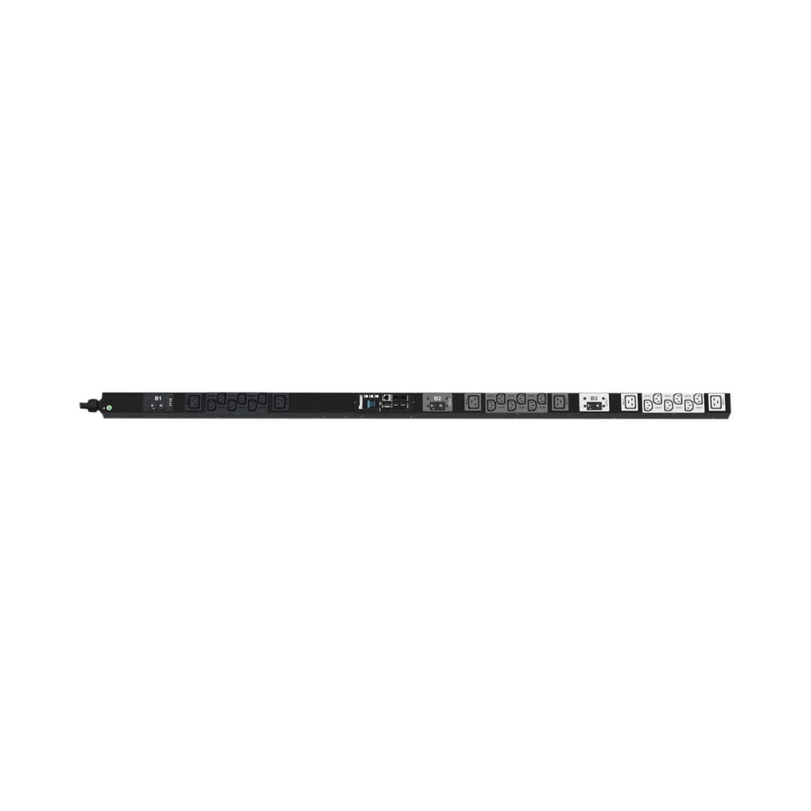 PDU Monitoreable (MI) para Distribución de Energía, Enchufe de Entrada NEMA L21-30P, Con 18 Salidas C13 y 6 C19, de