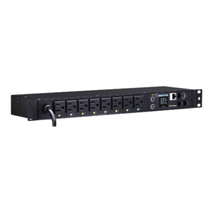 PDU Switchable por Toma, Para Distribución de Energía, Entrada 120 Vca NEMA 5-15P, Con 8 Salidas NEMA 5-15R, Horizontal