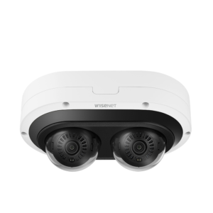 Camara IP Multi-sensor Multi-direccional / 2 Canales de 6MP / H.265 + WiseStream II / WDR 120dB / Exterior IP67 / IK10