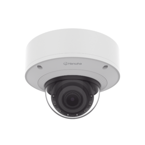 Cámara Domo 2MP Solid EDGE / Wisenet WAVE embebido / Antivandalica / Lente Motorizado de 4.38 A 9.33mm / P-Iris / WDR 120dB