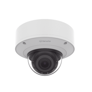 Cámara Domo 2MP Solid EDGE / Wisenet WAVE embebido / Antivandalica / Lente Motorizado de 4.38 A 9.33mm / P-Iris / WDR 120dB