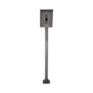 Poste y Cubierta industrial para montaje de Porteros IP Fanvil y Grandstream, altura de 1.2 metros, pintura electrostática