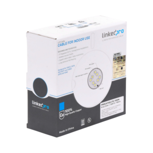 Bobina de Cable de 100 Metros (328.08 Pies), Cat5e, 24 AWG, Color Gris, UL, para Aplicaciones en Videovigilancia, Redes de