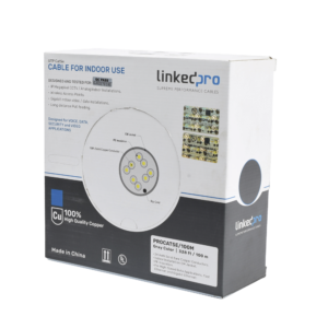 Cable Cat5e de Alto Rendimiento, con Certificaciones ETL, UL, Color Gris, de 100 Metros (328 Pies) para Aplicaciones en