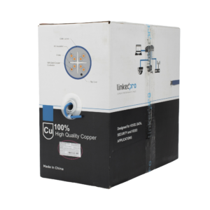 Bobina de Cable U/UTP Cat6A de 305 Metros (1000 Pies), Color Azul, CMR, Soporta 10G-BaseT para Transmisión de Frecuencias de