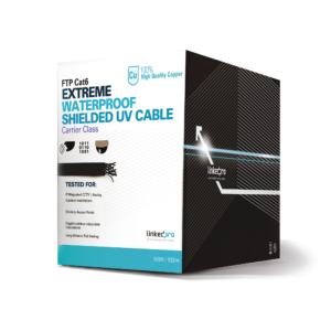Bobina de 152.5 Metros (500 Pies) Cat6+ Calibre 23 Exterior Blindado Tipo FTP Para Climas Extremos, UL Para Aplicaciones de