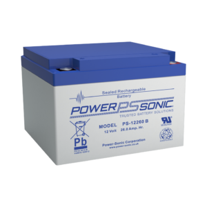 Batería 12V, 26AH, Para Respaldo, Tecnologías AGM/VRLA, 5 Años Vida Útil, Terminales M5, Reconocida UL (PS-12260-B)
