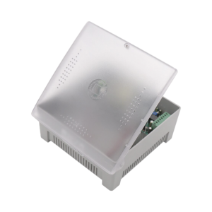 Fuente de Poder con Gabinete de 4 Salidas de 11 – 15 Vcc / 5 Amper / Soporta Batería de Respaldo / Voltaje de Entrada: 96 –
