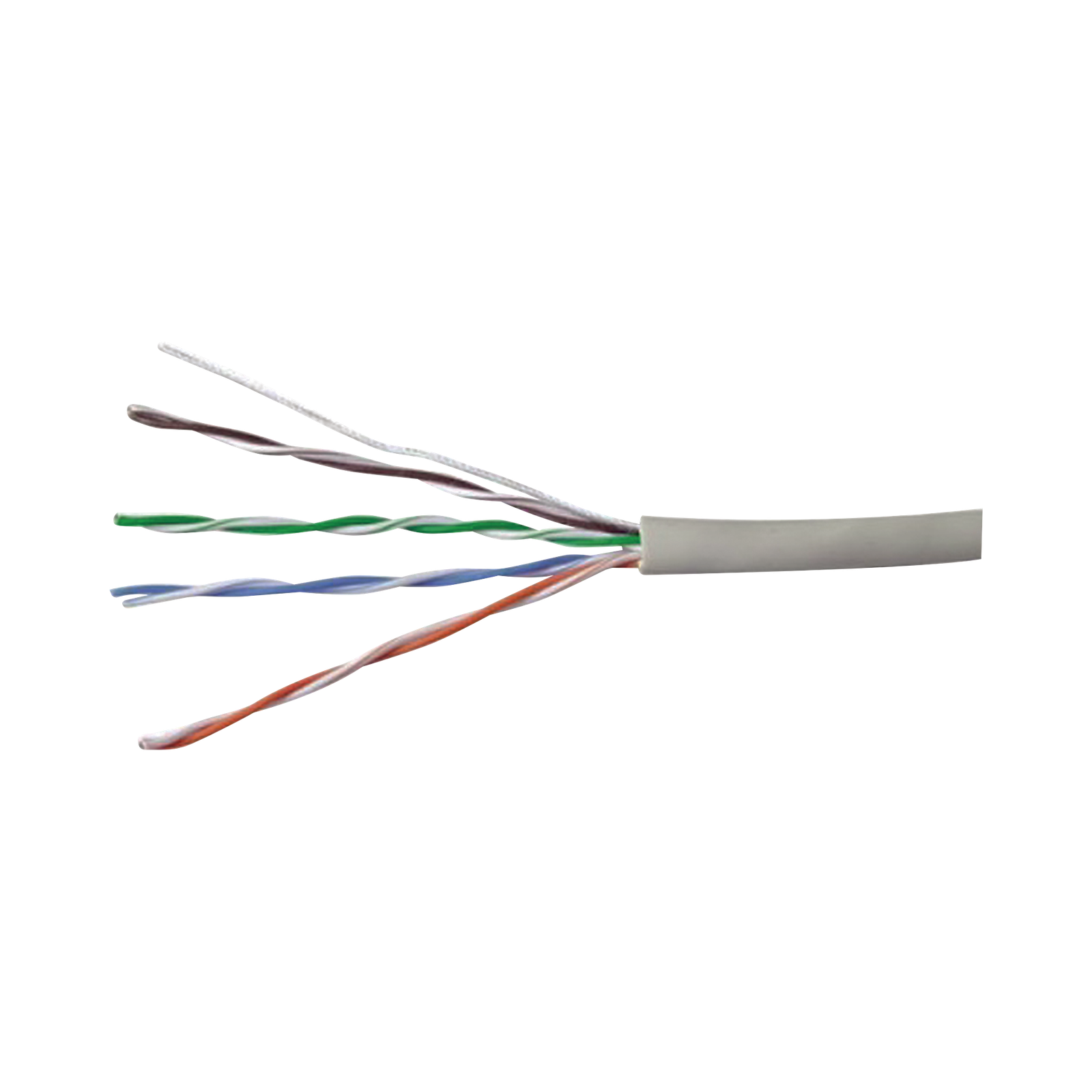 Bobina de Cable UTP 305 Metros (1000 Pies) de Cobre, PanNet, Gris, Categoría 5e (24 AWG), PVC (CM), de 4 Pares