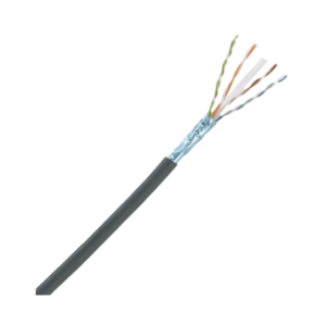 Bobina de Cable Planta Externa con Gel, de 4 Pares, Cat6A, UTP, Color Negro, 305 Metros (1000 Pies)