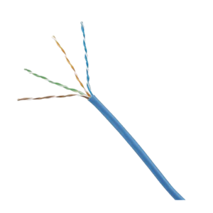 Bobina de Cable UTP 305 Metros (1000 Pies) de Cobre, TX5e, PanNet, Azul, Categoría 5e, 24 AWG, CMP (Plenum), de 4 Pares