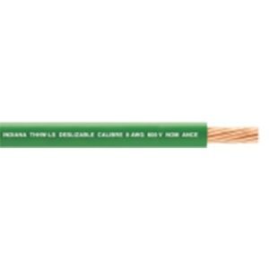Cable Eléctrico 10 AWG Color Verde, Conductor de Cobre Suave Cableado. Aislamiento de PVC, Auto-Extinguible. Bobina de 100