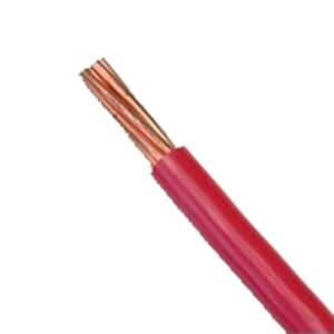 Cable Eléctrico 10 AWG Color Rojo, Conductor de Cobre Suave Cableado. Aislamiento de PVC, Auto Extinguible. Bobina 100