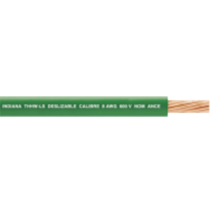 Cable Eléctrico de Cobre Recubierto THW-LS Calibre 14 AWG 19 Hilos Color Verde (100 Metros (328.08 Pies))