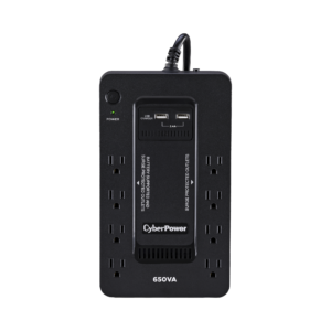 UPS de 650 VA/390 W, Topología Standby con Modo Ahorrador ECO, Entrada 120 Vca NEMA 5-15P, Con 8 Tomas NEMA 5-15R (SX650U)