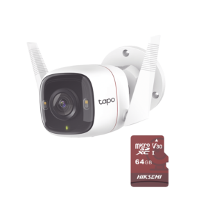 Kit de Cámara IP Wi-Fi / Incluye 1 Pieza Modelo TAPO-C320WS / Utiliza La App Tapo / 1 Memoria Micro SD Modelo Mod