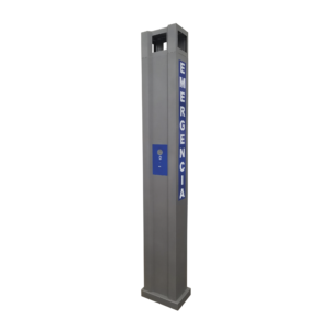 Gabinete tipo Torre para Sistema de Alerta Mediante Equipo Fanvil I12-N-01P y estrobo (No incluidos).