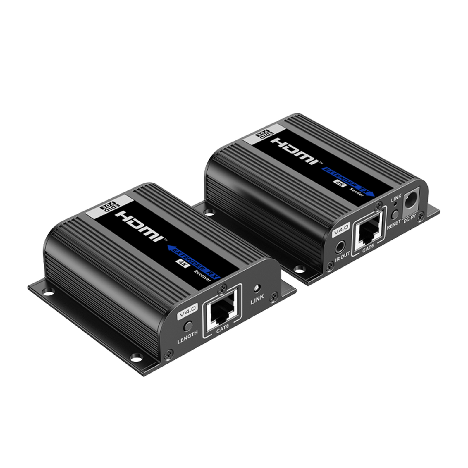 Kit Extensor HDMI | Hasta 70m 1080p | 40m 4K@30Hz | Compatible con HDCP | Cable Cat 6 Recomendado | Soporta Múltiples