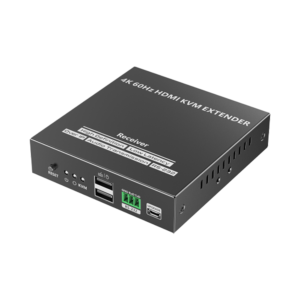 Receptor Compatible para Kit TT582-KVM |4K @60Hz | Cat 6, 6a y 7 | hasta 150 metros | Transmite el Video y Controla tu DVR