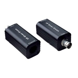 Kit EXTENSOR IP por cable CABLE COAXIAL para distancias de HASTA 200 m / REUTILIZA EL CABLEADO EXISTENTE PARA CONECTAR